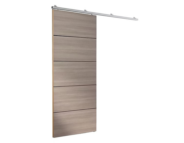 Kit porte coulissante chêne avec rail et fixations VERONE 83 x 204 cm - Brico Dépôt