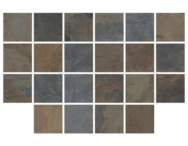 Dalle en grès cérame émaillé rusty Peacock 60 x 60 cm ép. 20 mm - Brico Dépôt