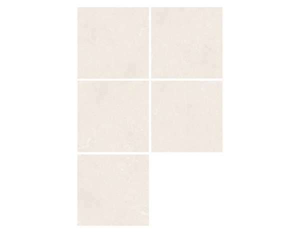 Dalle en grès cérame émaillé cream Royalstone 79,5 x 79,5 cm ép. 20 mm - Brico Dépôt