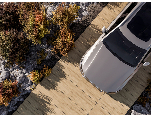 Dalle en grès cérame émaillé effet bois Suomi 40 x 120 cm ép. 20 mm - Brico Dépôt