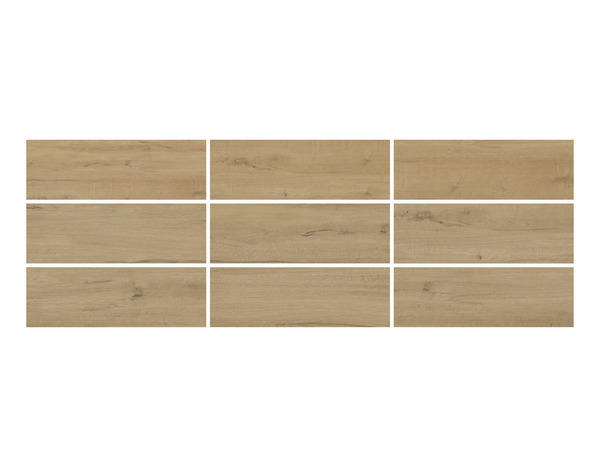 Dalle en grès cérame émaillé effet bois Suomi 40 x 120 cm ép. 20 mm - Brico Dépôt