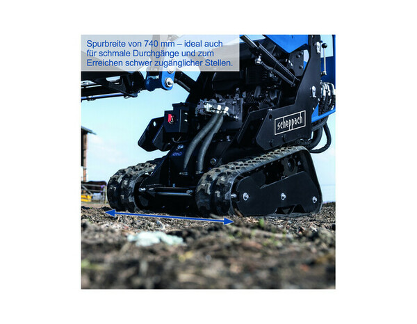 Chargeuse compacte à chenilles MKL730 moteur 306 cm³ - Scheppach - Brico Dépôt