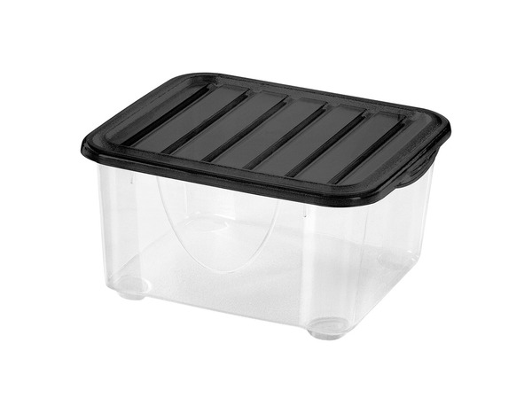 Boîte de rangement transparente avec couvercle 2 L - Brico Dépôt