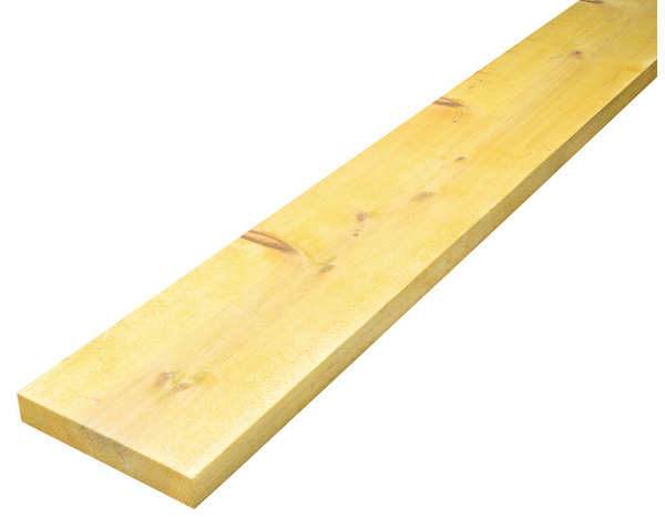 Solivette en épicéa traitée classe 2 - L. 3000 x l. 175 x Ép. 32 mm - Brico Dépôt