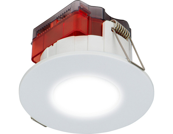 Lot de 5 spots LED encastrables 550 lm blanc froid 4000 K diamètre 90 mm IP65 - Brico Dépôt