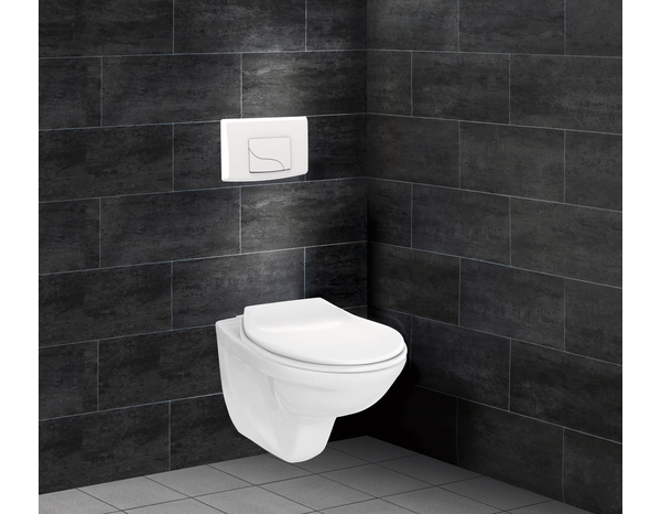 Pack WC suspendu avec bâti-support acier renforcé réglable BASIA – H. 110-120 x L. 35 x P. 24,5 cm - Siamp - Brico Dépôt