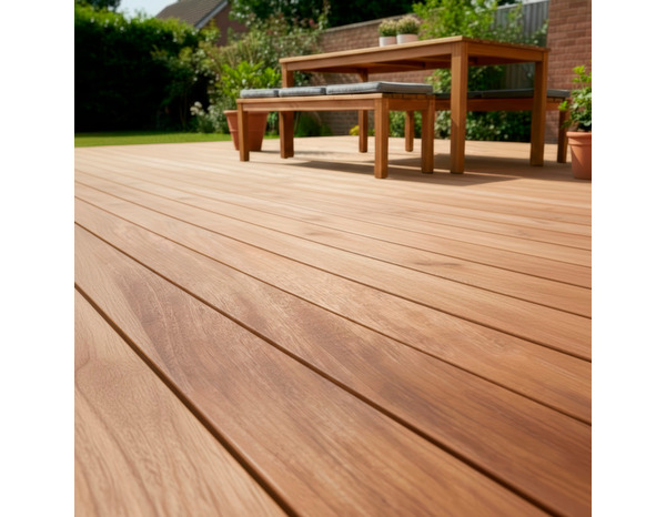 Lame de terrasse bois exotique classe 4 OSANGA - 2700 x 145 x 21 mm - Brico Dépôt