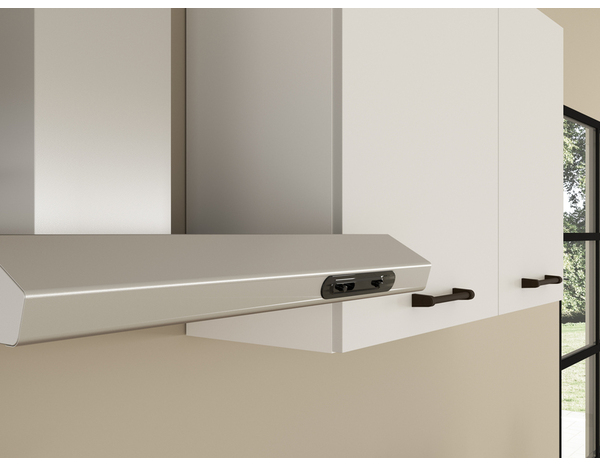 Cuisine équipée blanc brillant électroménager inclus LUNA 270 cm - Brico Dépôt