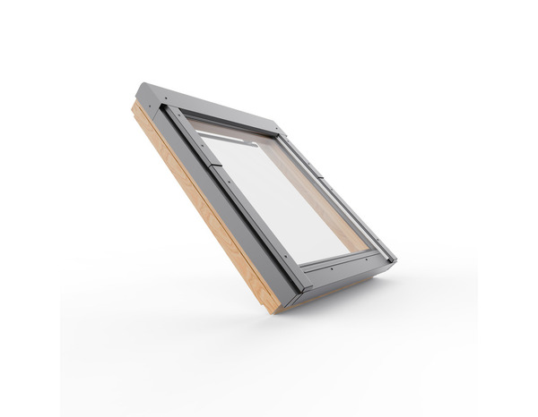 Fenêtre de toit bois double vitrage avec volet roulant solaire 78 x 98 cm - Brico Dépôt