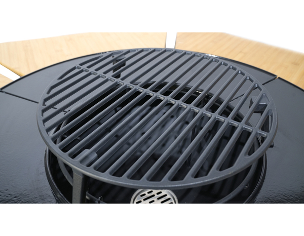Barbecue table plancha acier bambou pour 6 personnes - Brico Dépôt