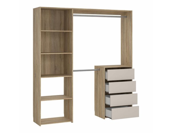 Kit dressing effet chêne KARISMA 200 x 181,5 cm - Brico Dépôt