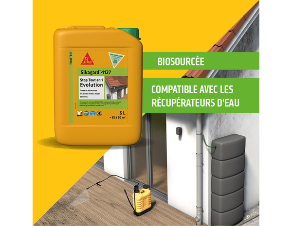 Nettoyant extérieur multi-support Sikagard-1127 Stop Tout en 1 Evolution 20 L - Sika - Brico Dépôt