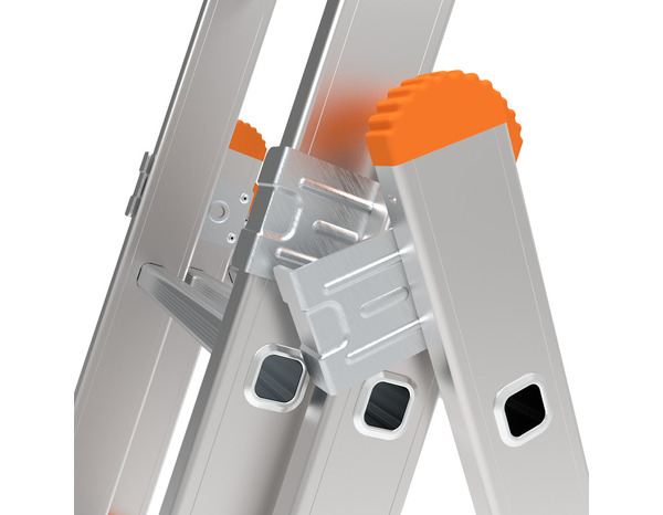 Échelle transformable aluminium 3 x 6 barreaux 4 positions H. 3,67 m - MAGNUSSON - Brico Dépôt