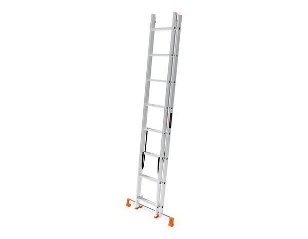 Échelle transformable aluminium 2 x 8 barreaux 3 positions H. 3.4 m - MAGNUSSON - Brico Dépôt