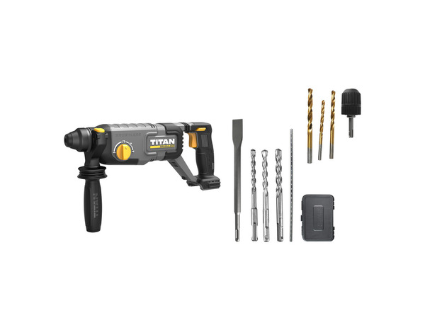 Marteau perforateur sans fil 18 V SDS+ - Titan - Brico Dépôt