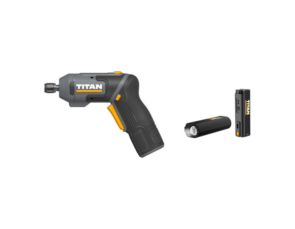 Tournevis électrique sans fil 3,6 V avec 29 embouts - Titan - Brico Dépôt