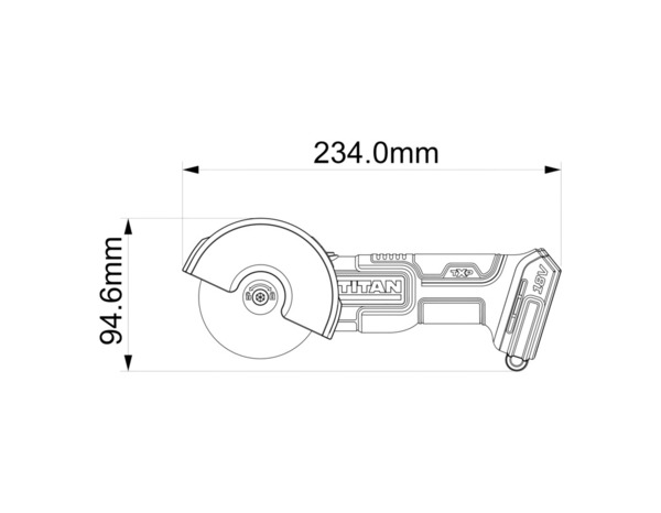 Mini scie circulaire sans fil 18 V lame 76 mm profondeur de coupe 13 mm - Titan - Brico Dépôt