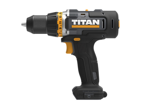 Perceuse visseuse sans fil 18 V 50 Nm 2 vitesses - Titan - Brico Dépôt