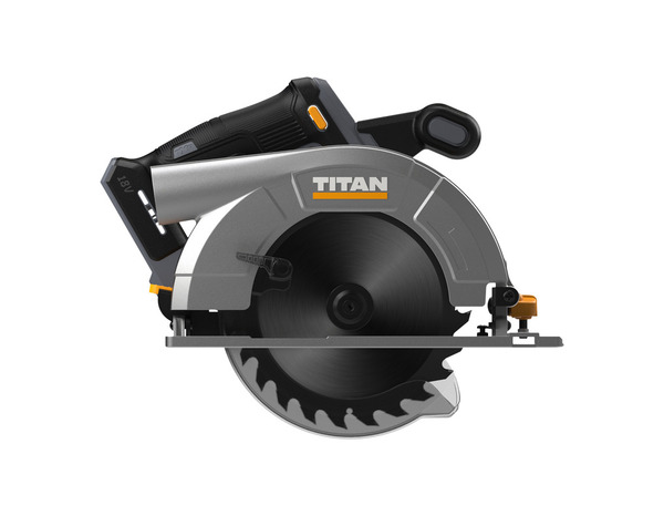 Scie circulaire sans fil 18 V diamètre 165 mm profondeur coupe 55 mm - Titan - Brico Dépôt