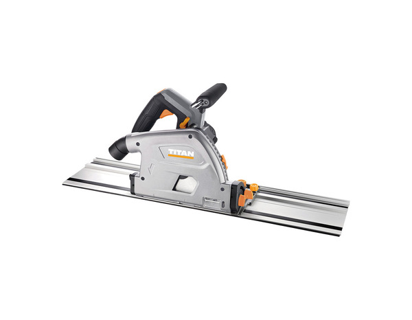 Scie plongeante filaire 1200 W lame 165 mm coupe 59 mm avec rail - Titan - Brico Dépôt