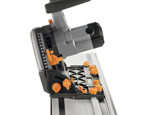 Scie plongeante filaire 1200 W lame 165 mm coupe 59 mm avec rail - Titan - Brico Dépôt