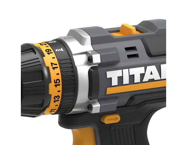 Perceuse visseuse à percussion sans fil 18 V 2 vitesses batterie 2 Ah - Titan - Brico Dépôt