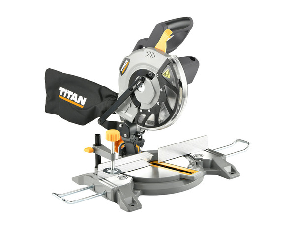 Scie à onglet radiale filaire 1400 W lame diamètre 210 mm - Titan - Brico Dépôt