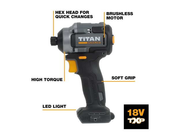 Visseuse à chocs sans fil 18 V brushless 220 Nm - Titan - Brico Dépôt
