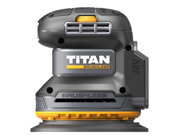 Ponceuse excentrique sans fil 18 V diamètre 125 mm vitesse variable 6 positions - Titan - Brico Dépôt