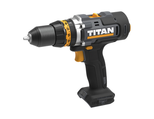 Perceuse visseuse à percussion sans fil 18 V 2 vitesses - Titan - Brico Dépôt