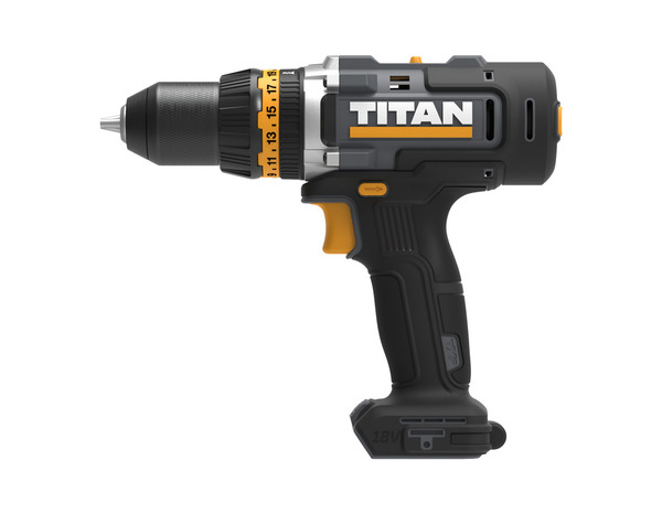 Perceuse visseuse à percussion sans fil 18 V 2 vitesses - Titan - Brico Dépôt