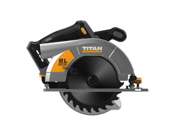 Scie circulaire sans fil 18 V brushless lame 165 mm et coupe 55 mm - Titan - Brico Dépôt