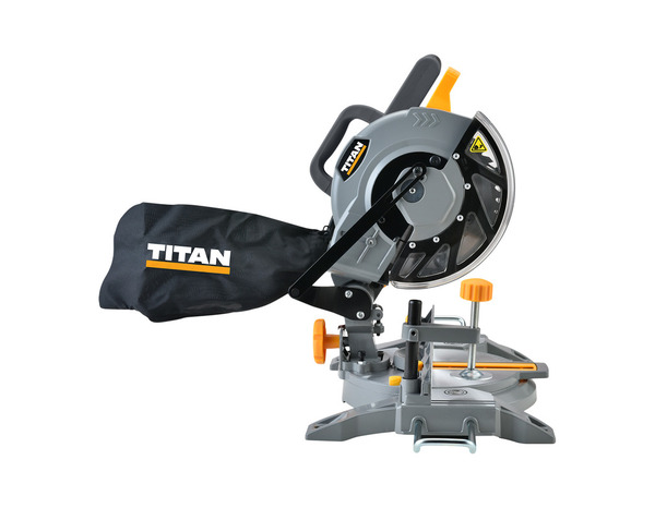 Scie à onglet radiale filaire 1400 W lame diamètre 210 mm - Titan - Brico Dépôt