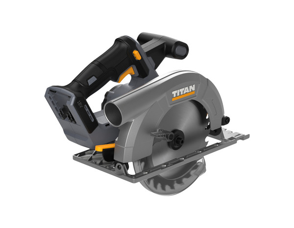 Scie circulaire sans fil 18 V diamètre 165 mm profondeur coupe 55 mm - Titan - Brico Dépôt