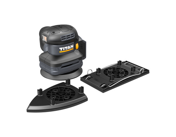 Ponceuse multifonction sans fil 18 V 3-en-1 vitesse variable 6 vitesses - Titan - Brico Dépôt