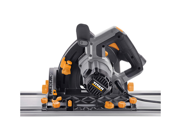 Scie plongeante filaire 1200 W lame 165 mm coupe 59 mm avec rail - Titan - Brico Dépôt