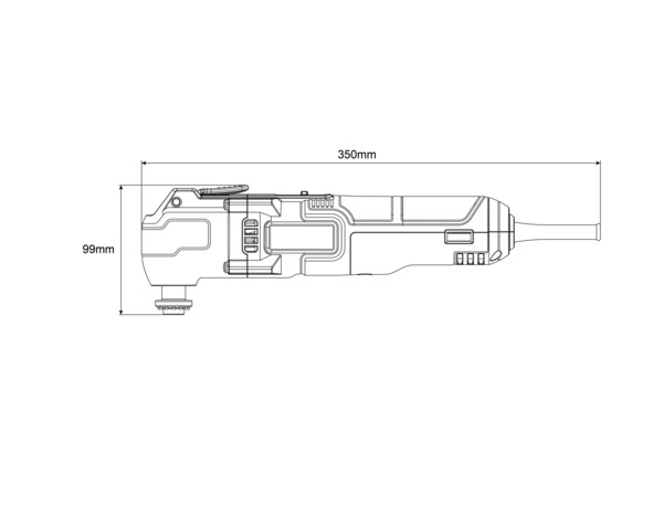 Outil multifonction filaire 300 W oscillant vitesse variable 15000–22000 tr/min - Titan - Brico Dépôt