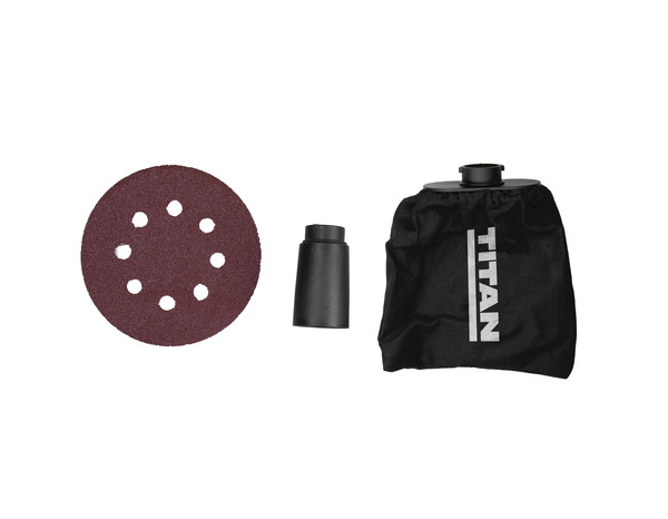 Ponceuse excentrique filaire 300 W plateau 125 mm vitesse variable 7000–13000 tr/min - Titan - Brico Dépôt