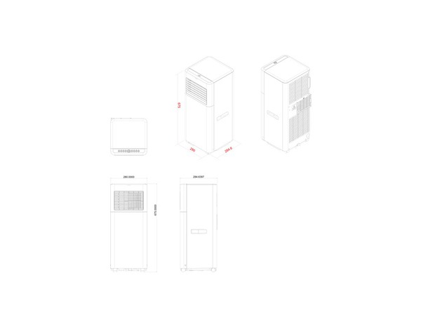 Climatiseur mobile 3 en 1 2000 W - 7000 BTU surface 15 m² - Brico Dépôt