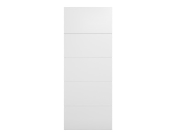 Porte coulissante MDF blanc mat 204 x 83 cm ép. 35 mm - GEOM - Brico Dépôt