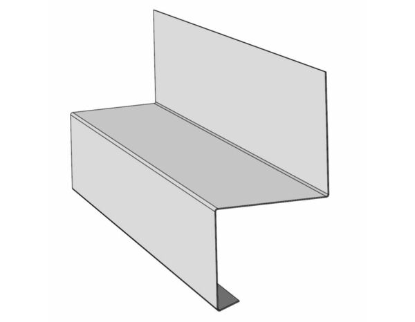 Bavette de départ joint debout bardage gris graphite L. 210 cm - Bacacier - Brico Dépôt