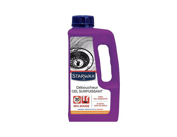 Déboucheur gel surpuissant STARWAX 1L pour canalisations eau stagnante - STARWAX - Brico Dépôt