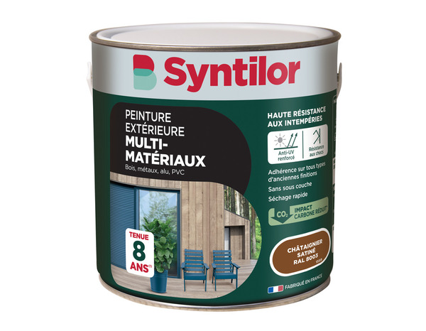 Peinture extérieure multisupport châtaignier satin 2 L - Syntilor - Brico Dépôt