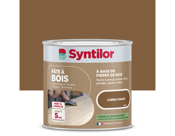 Pâte à bois chêne foncé 250 g - Syntilor - Brico Dépôt