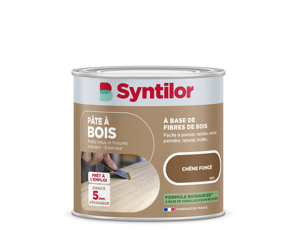 Pâte à bois chêne foncé 250 g - Syntilor - Brico Dépôt
