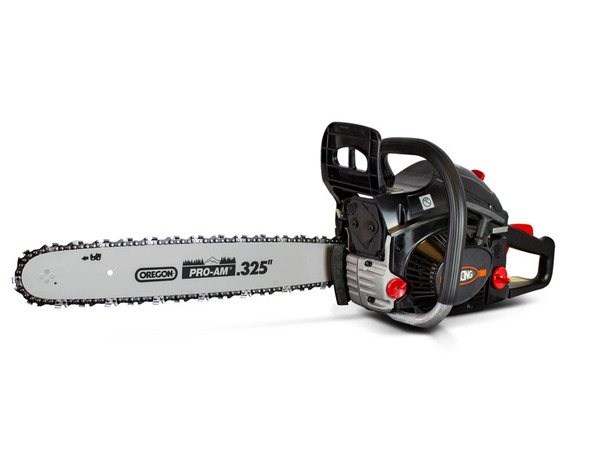 Tronçonneuse thermique 56 cm³ guide 50 cm avec chaîne oregon - Racing - Brico Dépôt