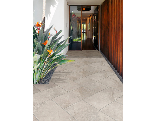 Carrelage extérieur grès cérame beige GRAN BALI - 31 x 62 cm - Brico Dépôt