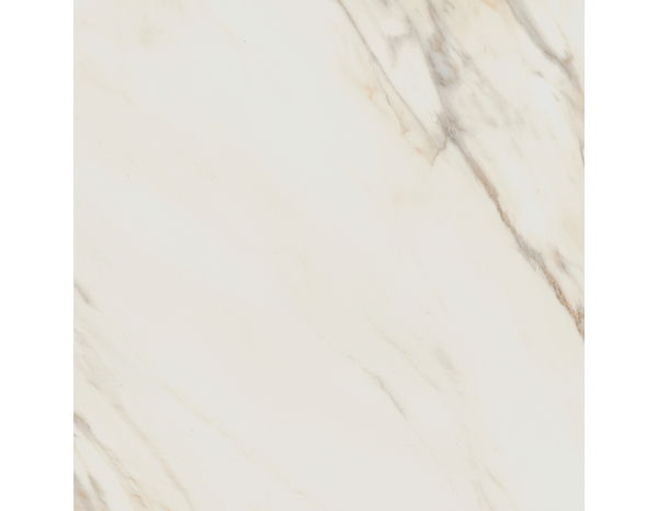 Carrelage sol intérieur grès émaillé blanc marbré CALACATTA - 45 x 45 cm - Brico Dépôt