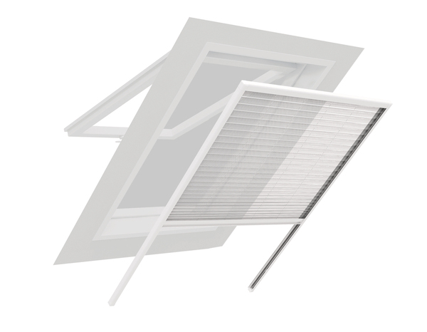 Moustiquaire plissée pour fenêtre de toit recoupable 130 x 160 cm - Brico Dépôt