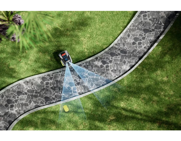 Robot tondeuse 20 V batterie 4 Ah coupe 18 cm Wi-Fi Bluetooth - Brico Dépôt